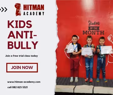 Kids martial arts class at Hitman Academy Pretoria